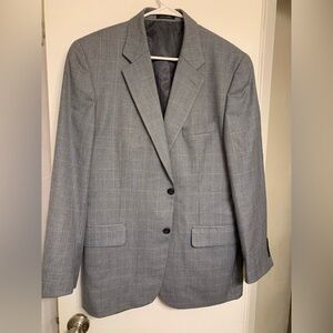 Classic Men's Gray Windowpane Blazer - Club Room